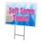 Signmission Soft Serve Yogurt Yard Sign & Stake outdoor plastic coroplast window, C-1216-DS-Soft Serve Yogurt C-1216-DS-Soft Serve Yogurt - alternate 1